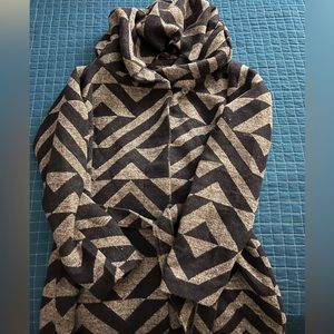 Navy & silver winter coat